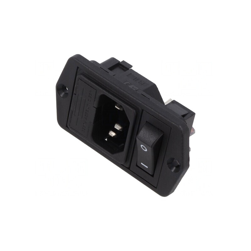 Conector Alimentare AC Soclu Tată 10A 250V | Electronic-mag.ro | Componente Electronice