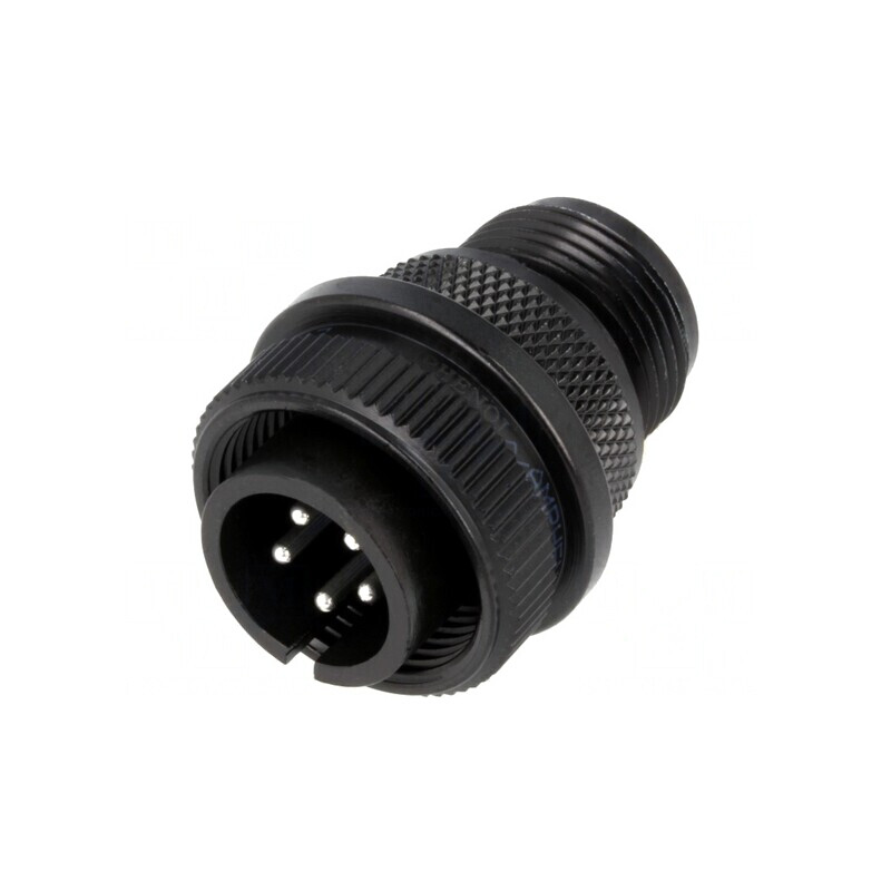 Conector Circular Aluminiu Negru 14S 97-3106A-14S-5P | Electronic-mag.ro | Componente Electronice