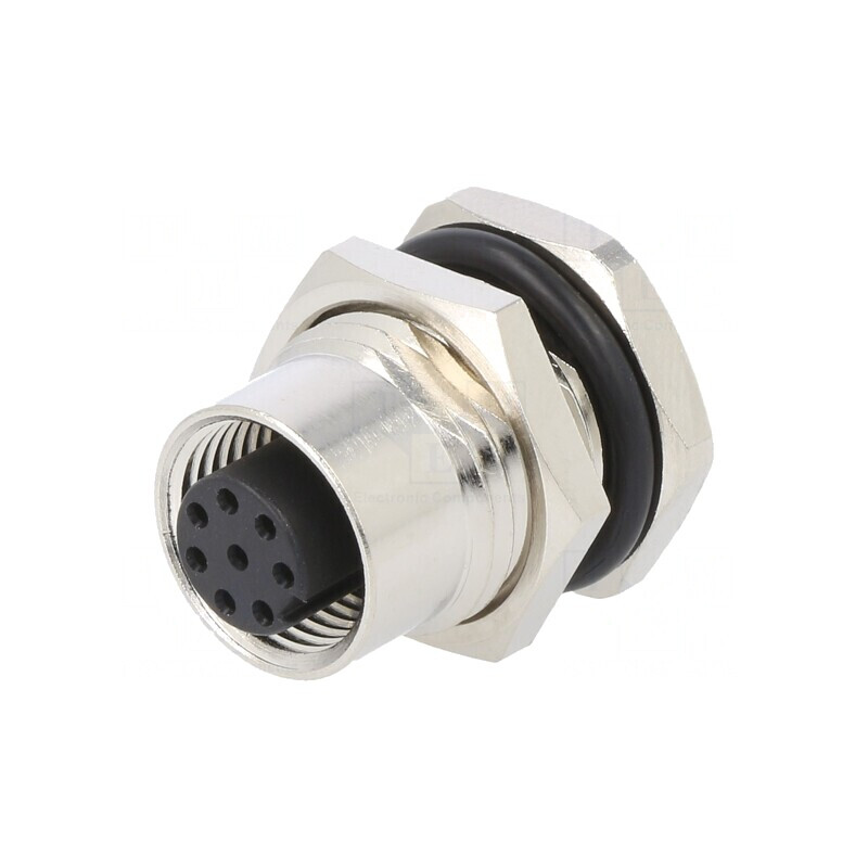 Soclu M12 PIN: 8 mamă DeviceNet CANopen THT IPX7 125V | Electronic-mag.ro | Componente Electronice