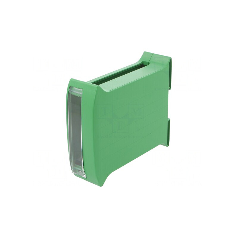 Carcasă verde pentru şină DIN 101x35x119mm | Electronic-mag.ro | Componente Electronice Carcasă verde pentru şină DIN 101x35x119mm | Electronic-mag.ro | Componente Electronice