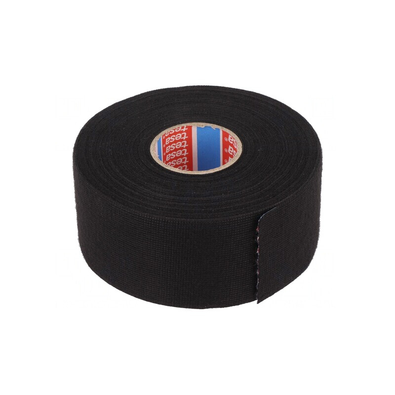 Bandă Textilă Neagră 50mm x 25m pentru Automotive 105°C | Electronic-mag.ro | Componente Electronice