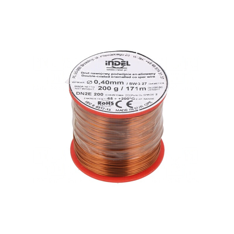 Sârmă Dublu Emailată 0,4mm 0,2kg Cu | Electronic-mag.ro | Componente Electronice