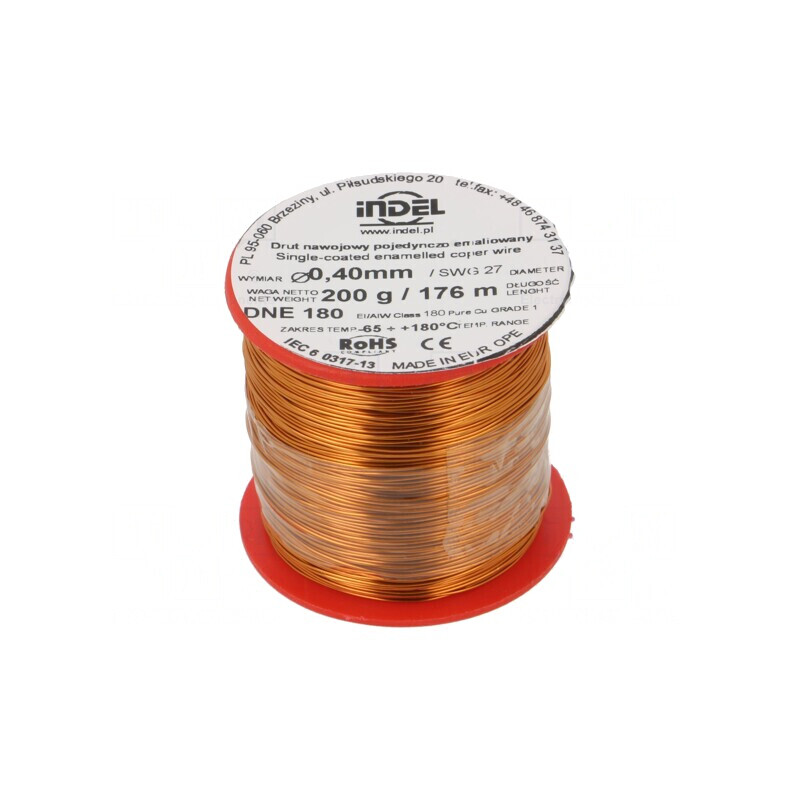 Sârmă Emailată Cupru 0,4mm 0,2kg | Electronic-mag.ro | Componente Electronice