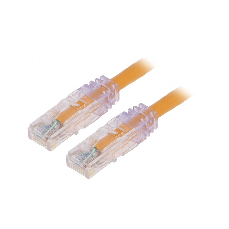 Patch Cord TX6 PLUS U/UTP Cat6 LSZH 0.5m Portocaliu | Electronic-mag.ro | Componente Electronice