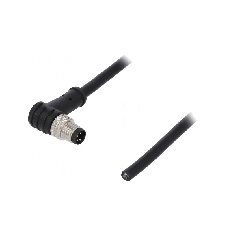 Conector M8 4-PIN 90° cu Cablu și Manșon | Electronic-mag.ro | Componente Electronice