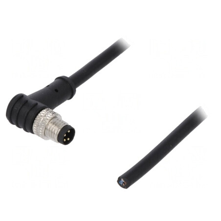 Conector M8 4-PIN 90° cu Cablu și Manșon | Electronic-mag.ro | Componente Electronice