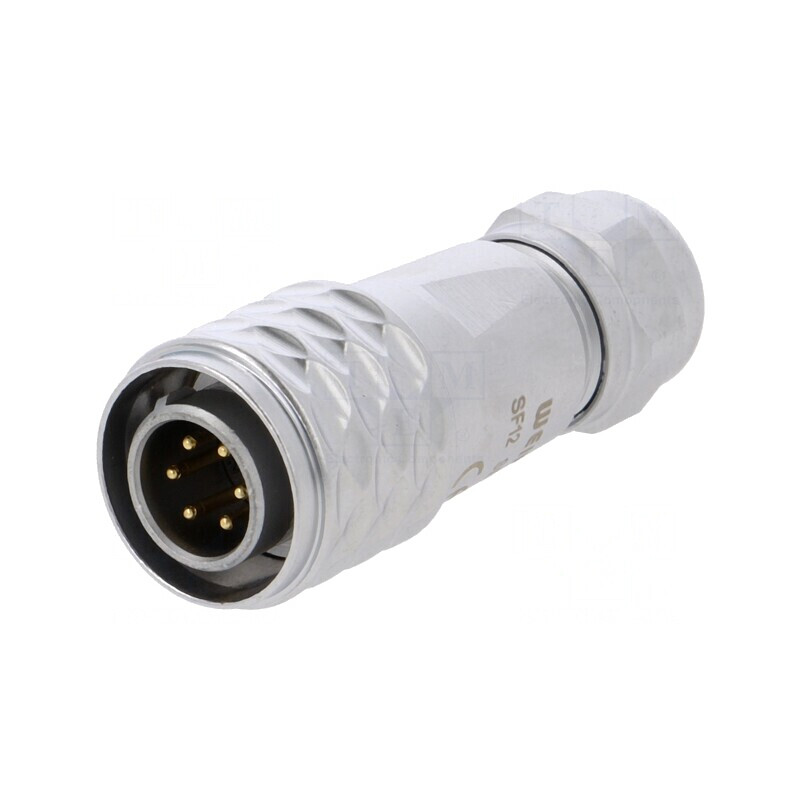 Mufă SF12 tată 6 pini IP67 5A 125V | Electronic-mag.ro | Componente Electronice