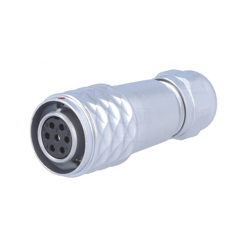 Mufă SF12 Mamă 7P IP67 4-6.5mm 5A 125V | Electronic-mag.ro | Componente Electronice