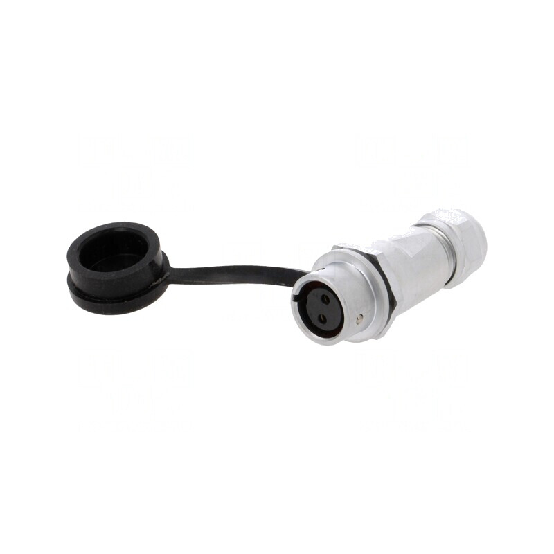 Mufă SF12 Mamă 2P IP67 13A 250V | Electronic-mag.ro | Componente Electronice
