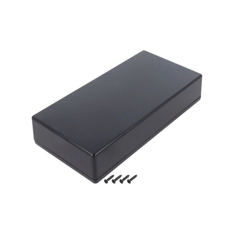 Carcasă Universală Neagră ABS IP40 110x220x45 mm | Electronic-mag.ro | Componente Electronice