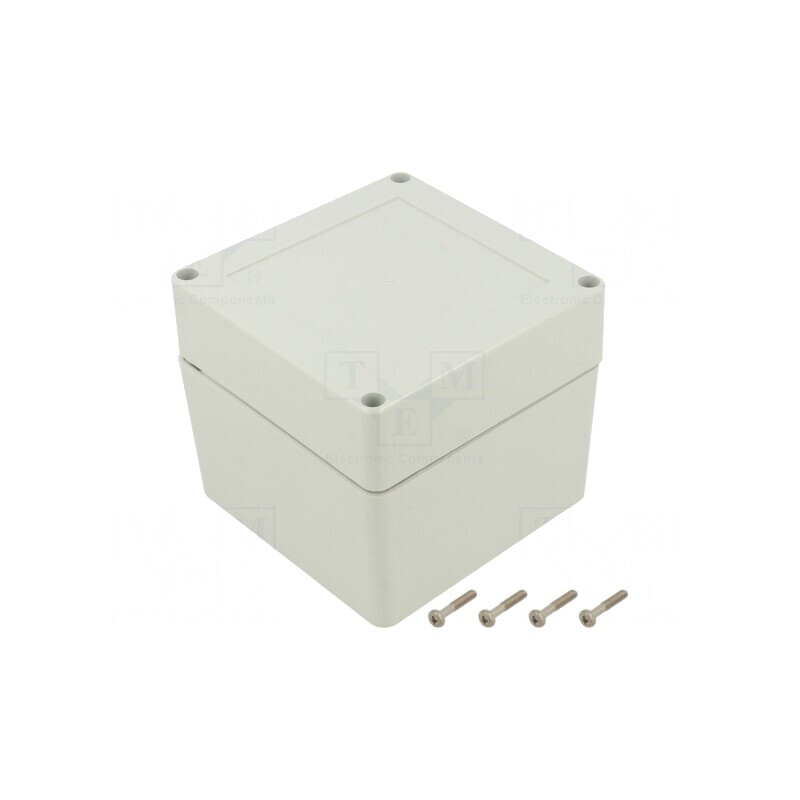 Carcasă Universală 105x105x90 mm cu Bucșă din Alamă | Electronic-mag.ro | Componente Electronice
