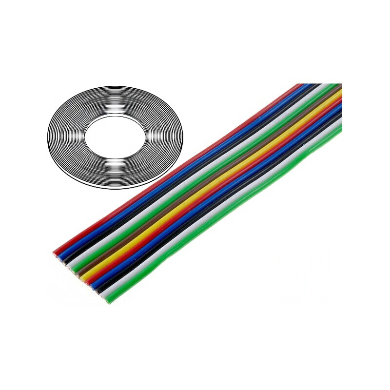 Cablu bandă 12x0,75mm2 neecranat PVC 500V | Electronic-mag.ro | Componente Electronice