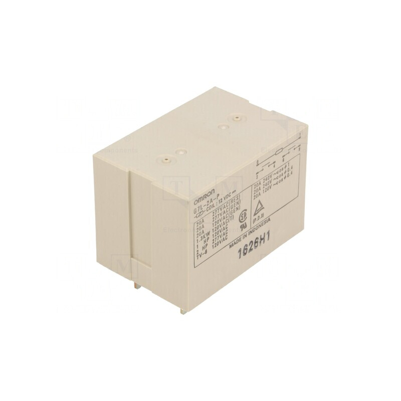 Releu Electromagnetic DPST-NO 12VDC G7L-2A-P | Electronic-mag.ro | Componente Electronice