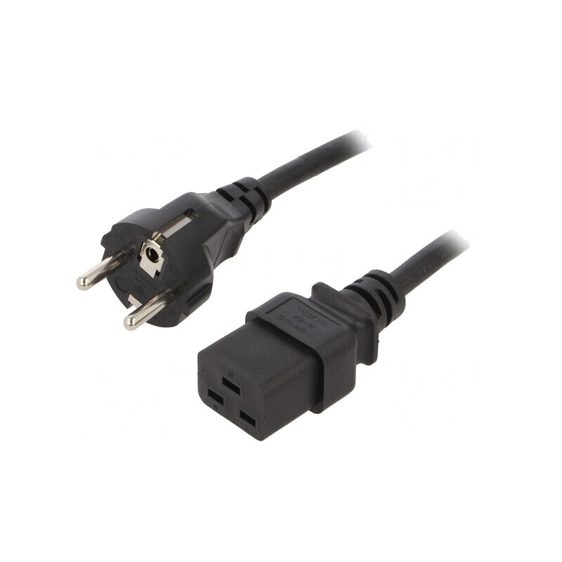 Cablu Alimentare CEE 7/7 la IEC C19 3m 16A Negru | Electronic-mag.ro | Componente Electronice Cablu Alimentare CEE 7/7 la IEC C19 3m 16A Negru | Electronic-mag.ro | Componente Electronice