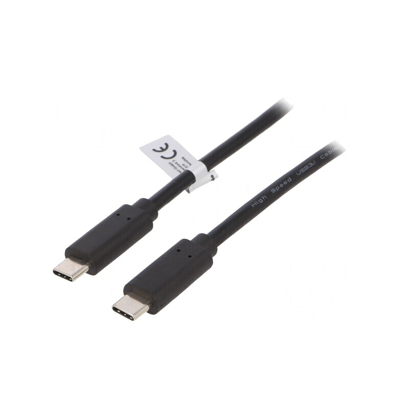 Cablu USB-C 3.2 0.5m Negru 10Gbps | Electronic-mag.ro | Componente Electronice