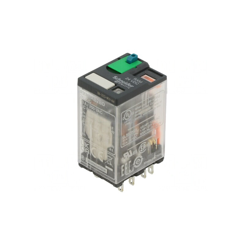 Releu electromagnetic 3PDT 24VDC 10A | Electronic-mag.ro | Componente Electronice