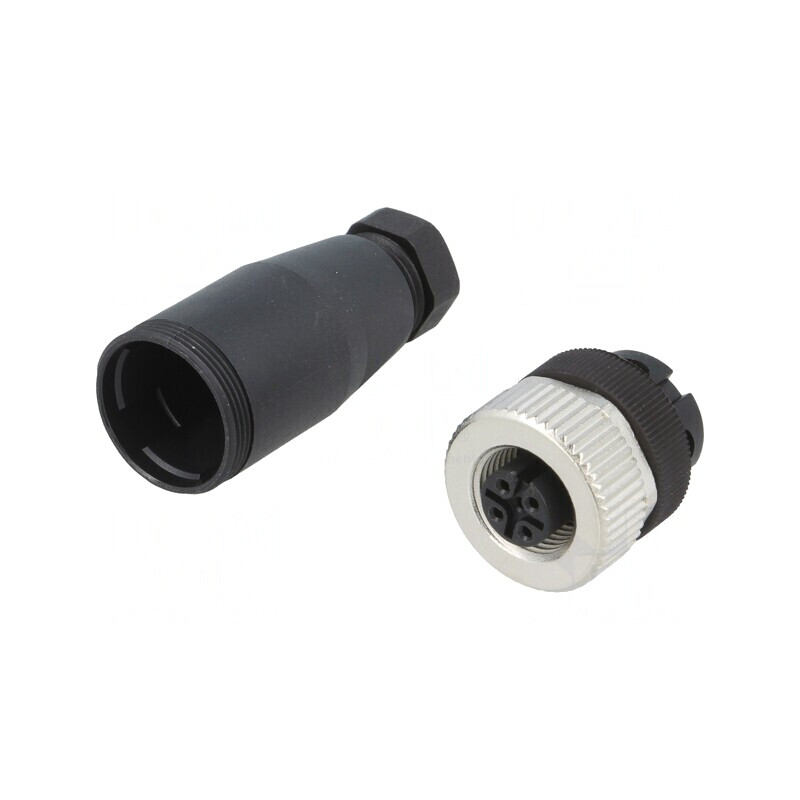 Mufă M12 4-PIN Mamă pe Cablu Drept DeviceNet CANopen | Electronic-mag.ro | Componente Electronice