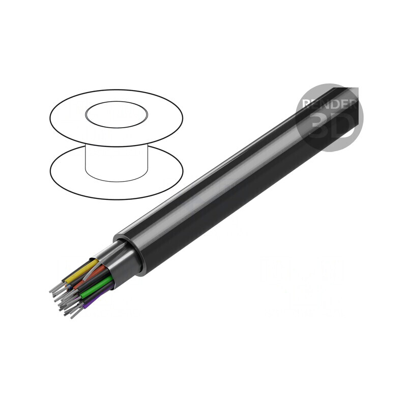 Cablu RS232 10x2x24AWG Ecranat Folie Al-PET PVC | Electronic-mag.ro | Componente Electronice
