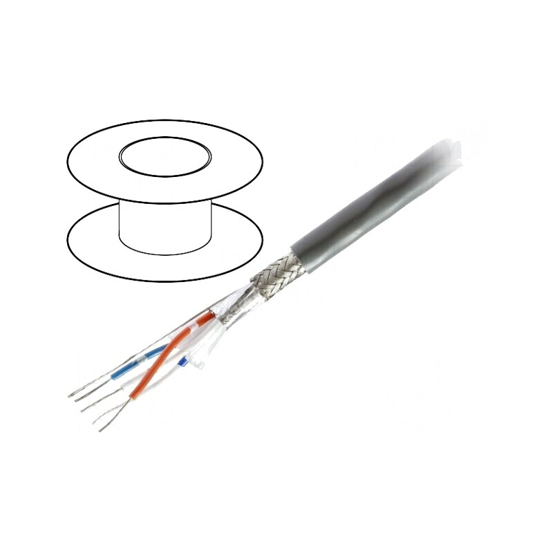 Cablu RS485 2x2x24AWG LSZH Crom 305m | Electronic-mag.ro | Componente Electronice