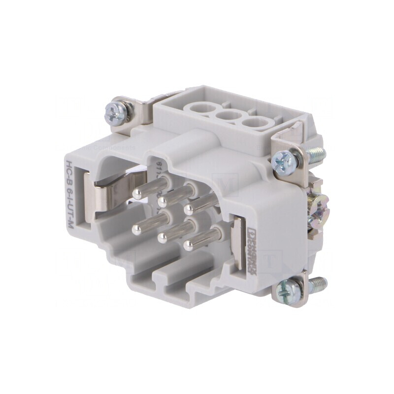 Conector HDC tată 500V 16A 6 PIN 1648115 | Electronic-mag.ro | Componente Electronice