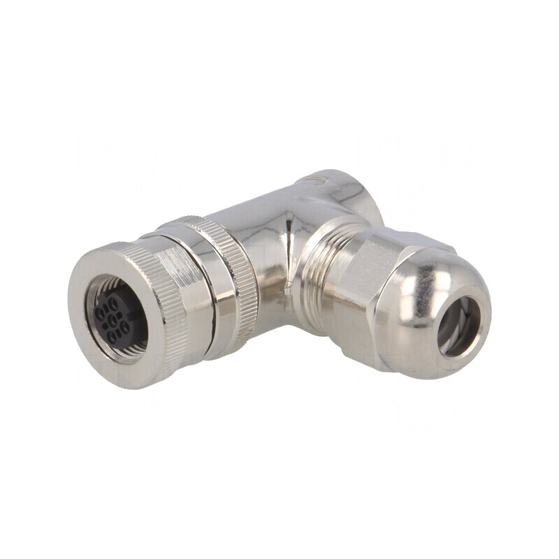 Mufă M12 4 PIN mamă Ethernet IP67 250V 4A | Electronic-mag.ro | Componente Electronice