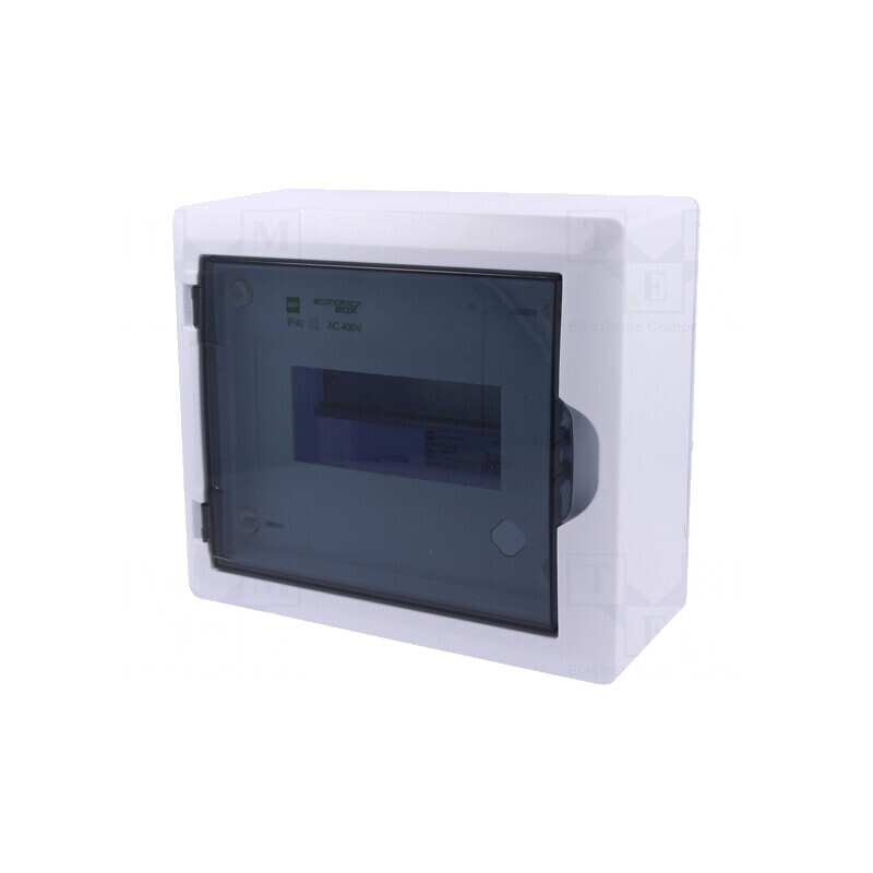 Carcasă pentru aparatură modulară IP40 albă 8 module 400V | Electronic-mag.ro | Componente Electronice