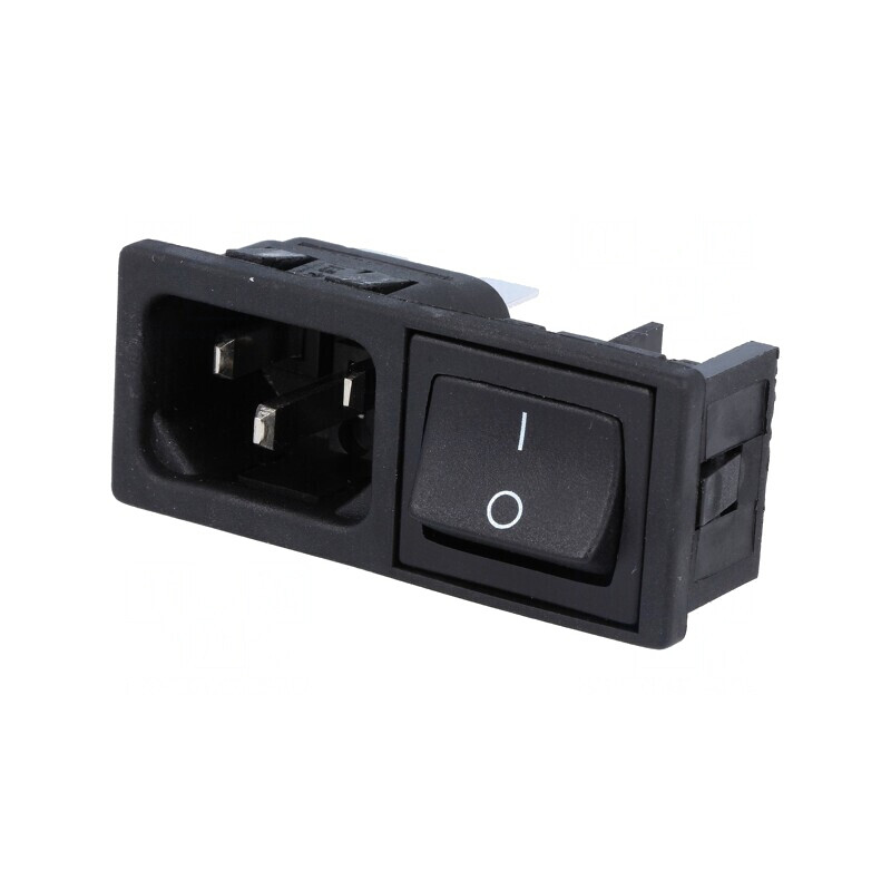 Conector alimentare AC 10A 250V IEC 60320 | Electronic-mag.ro | Componente Electronice
