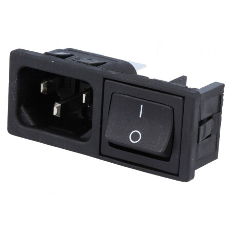 Conector alimentare AC 10A 250V IEC 60320 | Electronic-mag.ro | Componente Electronice