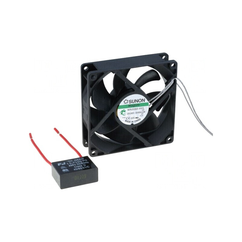 Ventilator AC Axial 230V 92x92x25mm 87m3/h 31.6dBA | Electronic-mag.ro | Componente Electronice