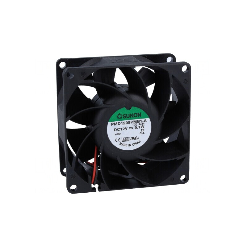 Ventilator axial 12V DC 80x80x38mm 143m3/h 55,2dBA cu bilă | Electronic-mag.ro | Componente Electronice