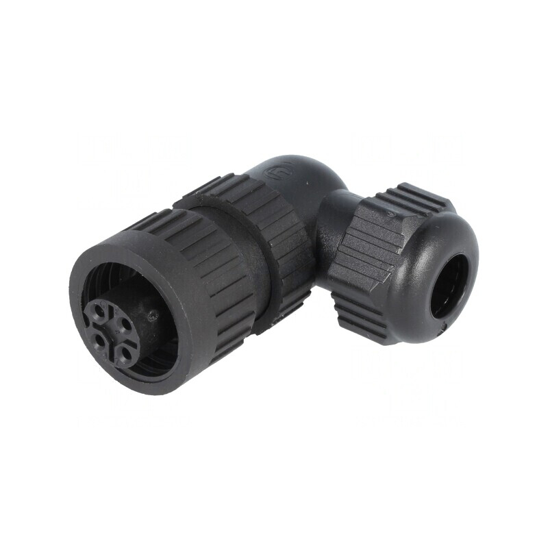 Conector circular mamă IP67 4 pini pe cablu | Electronic-mag.ro | Componente Electronice