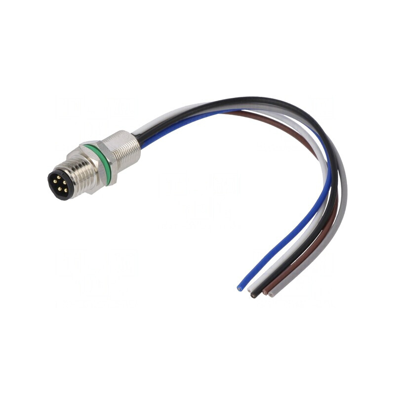 Conector M8 Tată 5 PIN Drept Montare Panou 3A | Electronic-mag.ro | Componente Electronice