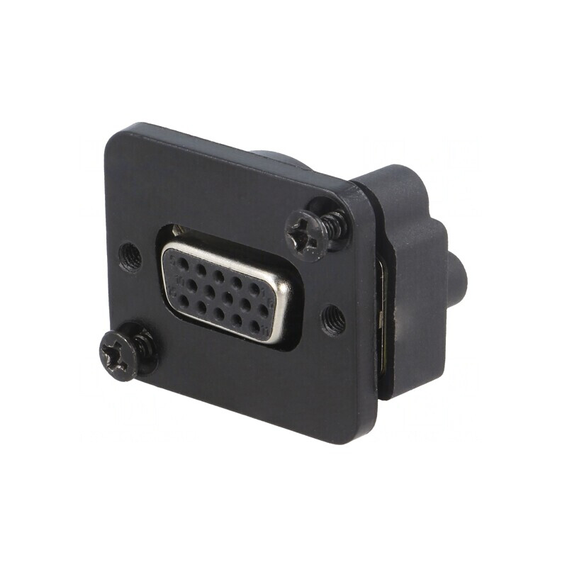 Cuplor D-Sub Negru Standard XLR 19x24mm | Electronic-mag.ro | Componente Electronice