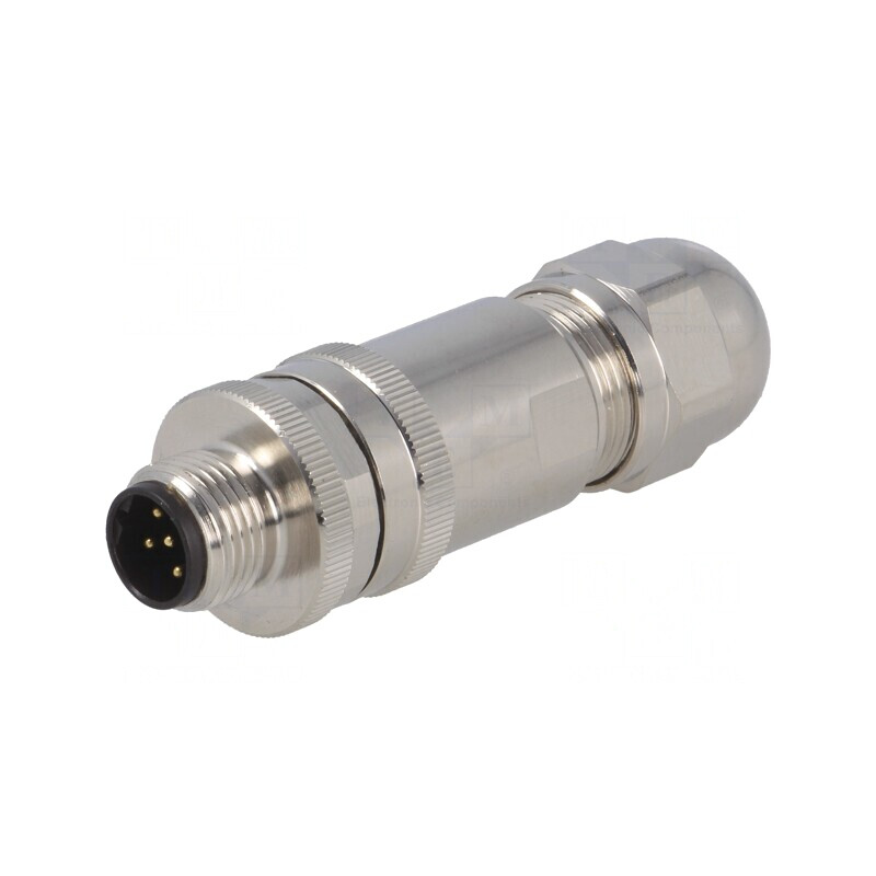 Mufă M12 5-PIN tată IP67 60V Profibus pe cablu | Electronic-mag.ro | Componente Electronice