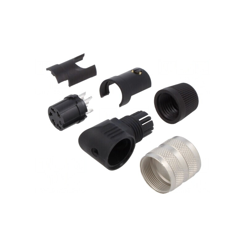 Conector M16 5-PIN IP40 pentru Cablu | Electronic-mag.ro | Componente Electronice