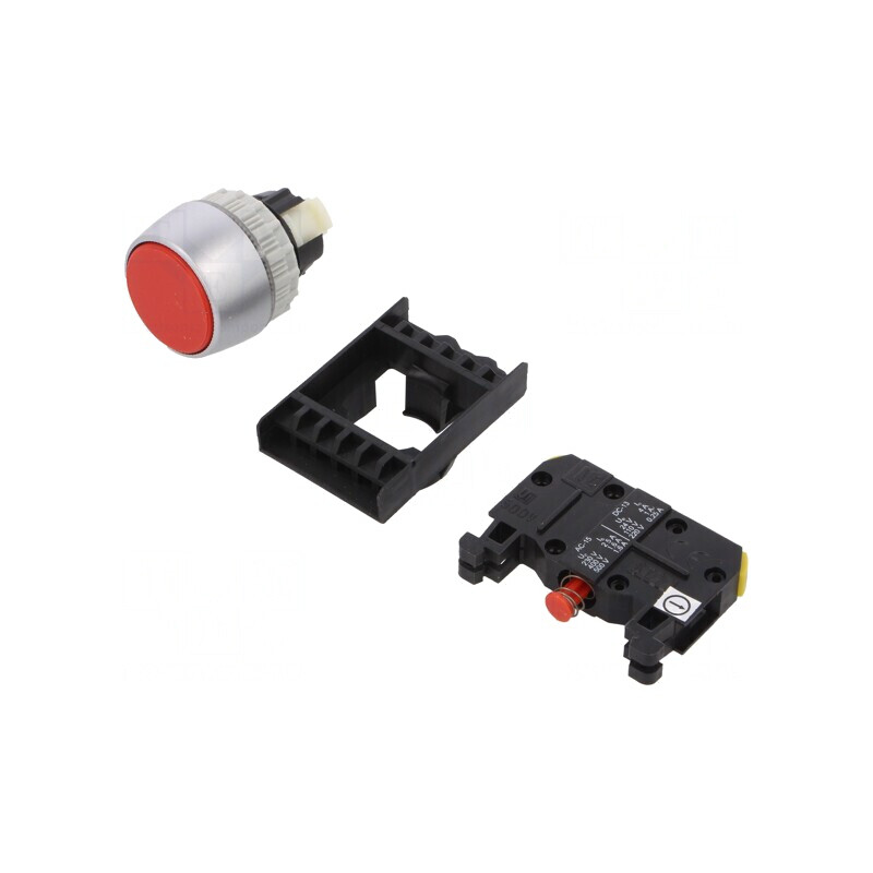 Comutator apăsare 22mm 1 NC roșu | Electronic-mag.ro | Componente Electronice Comutator apăsare 22mm 1 NC roșu | Electronic-mag.ro | Componente Electronice