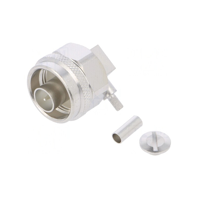 Adaptor N Tată 90° 50Ω Lipire/Crimpare PTFE | Electronic-mag.ro | Componente Electronice