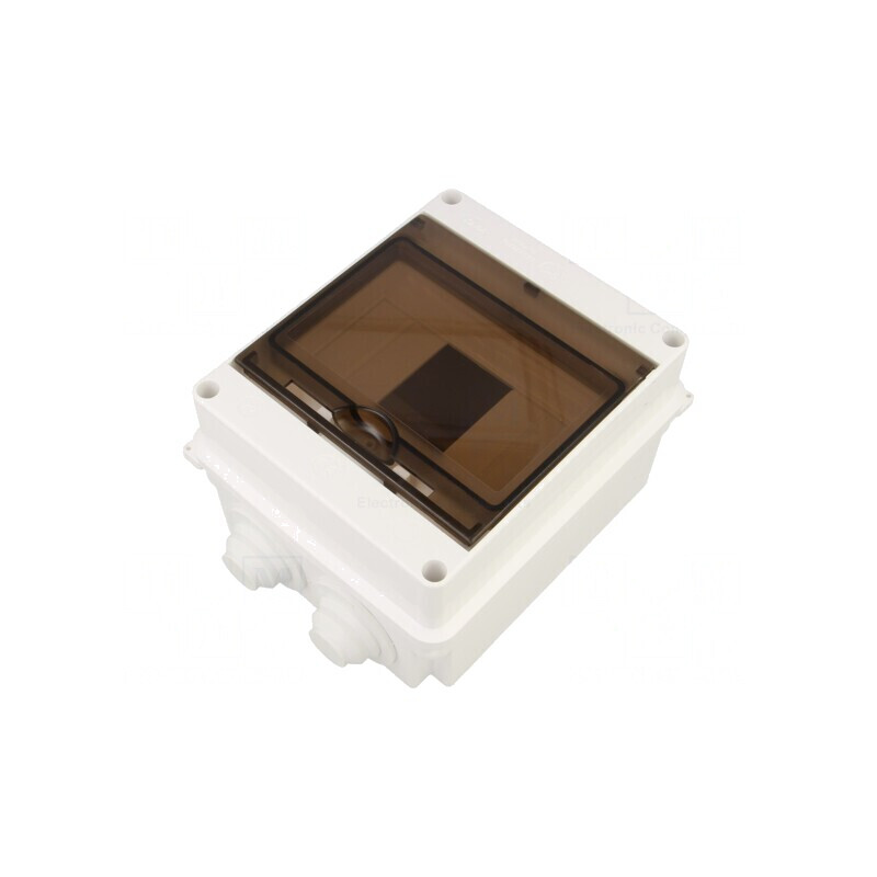 Carcasă pentru aparatură modulară IP55, albă, 6 module | Electronic-mag.ro | Componente Electronice