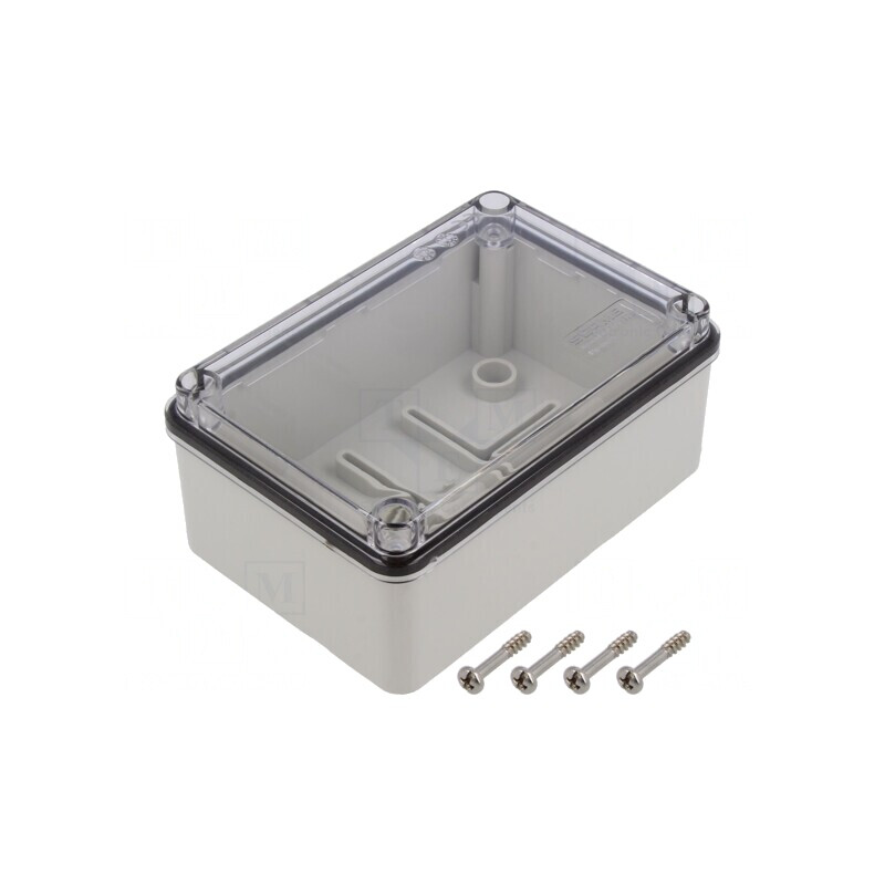 Carcasă Universală Gri IP56 88x128x59mm SCABOX | Electronic-mag.ro | Componente Electronice