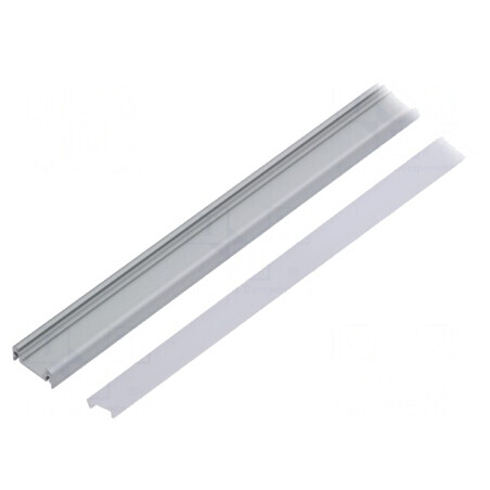 Profil Aluminiu LED 1m Lăptos Natural SURFACE10 | Electronic-mag.ro | Componente Electronice