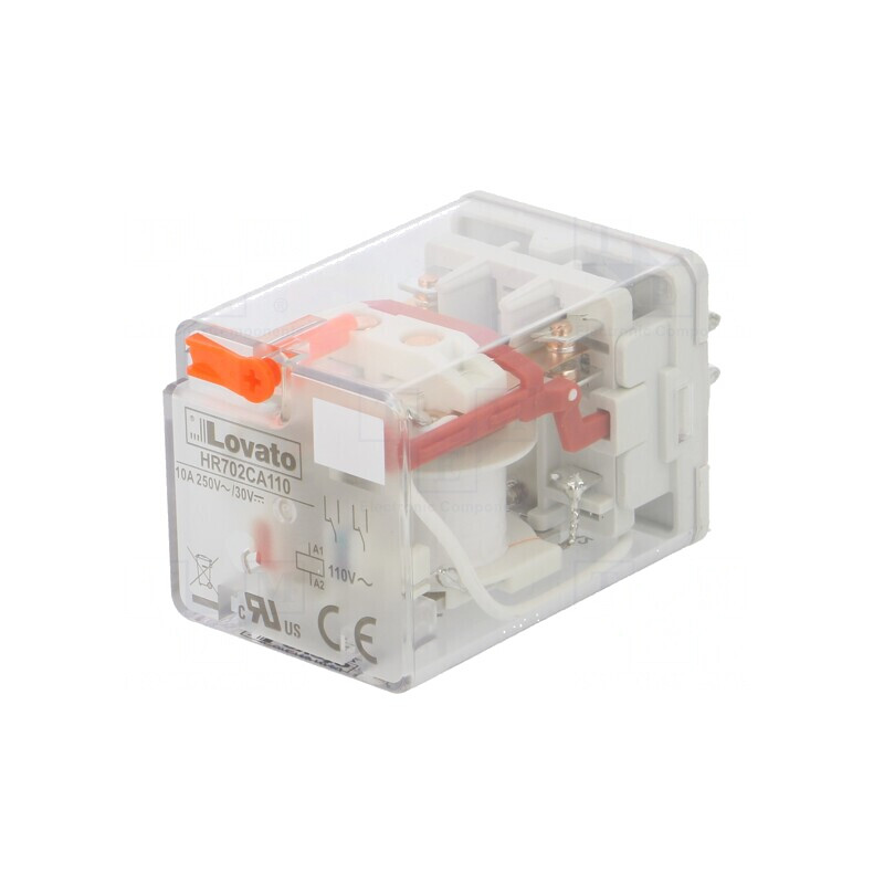 Releu Electromagnetic DPDT 110VAC 10A | Electronic-mag.ro | Componente Electronice