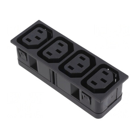 Conector Alimentare AC Splitter 10A 250VAC IEC 60320 C13 F | Electronic-mag.ro | Componente Electronice