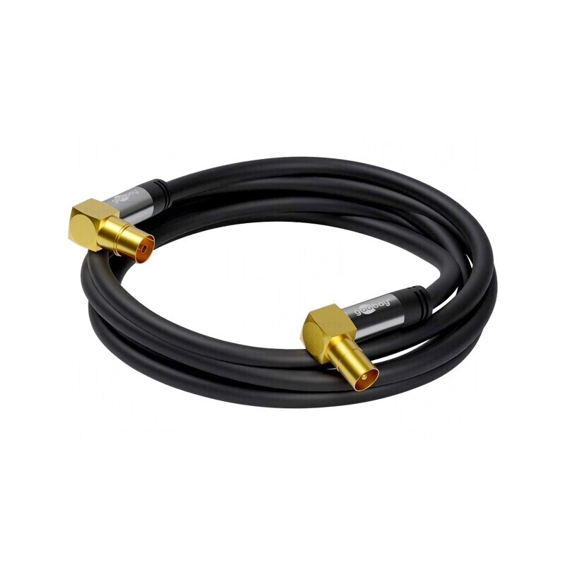 Cablu Coaxial 75Ω 1m Negru | Electronic-mag.ro | Componente Electronice