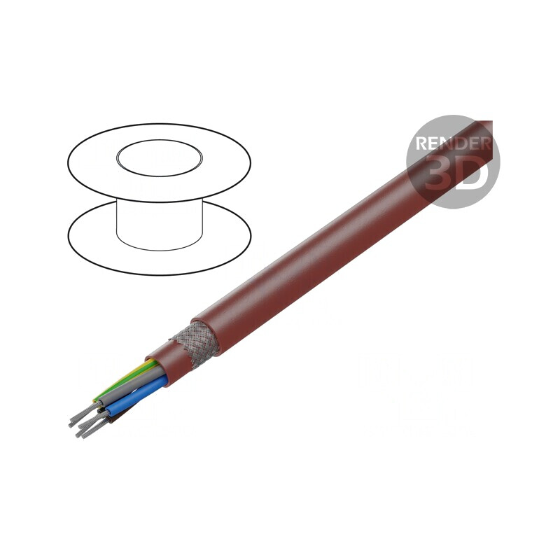 Cablu Siliconic 5G0,75mm² Cu Maro-Roșu | Electronic-mag.ro | Componente Electronice