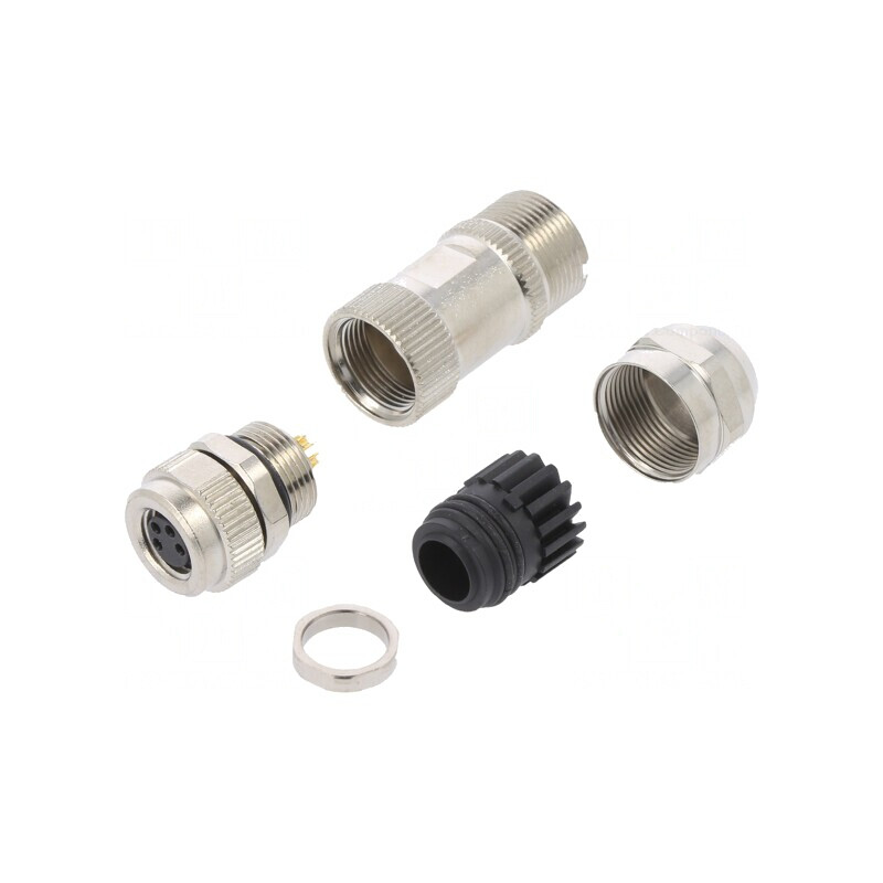 Conector M8 Femeie 4 Pini Drept pe Cablu 3A IP65/IP67 30V | Electronic-mag.ro | Componente Electronice Conector M8 Femeie 4 Pini Drept pe Cablu 3A IP65/IP67 30V | Electronic-mag.ro | Componente Electronice