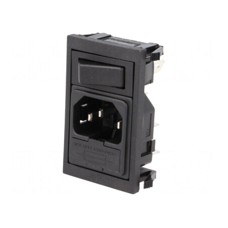 Conector Alimentare AC 10A 250V IEC 60320 | Electronic-mag.ro | Componente Electronice