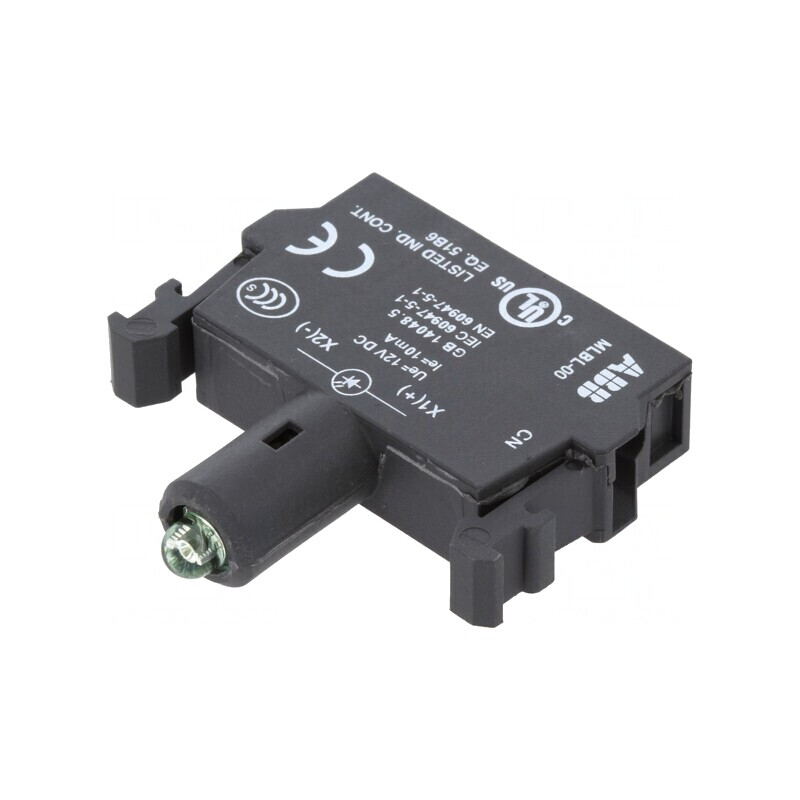 Lumină LED Frontală Verde 12VDC 22mm | Electronic-mag.ro | Componente Electronice