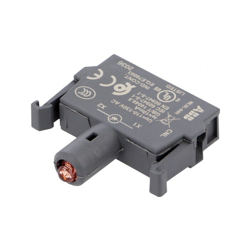 Lumină LED Frontală 110-130V Roșie 22mm | Electronic-mag.ro | Componente Electronice