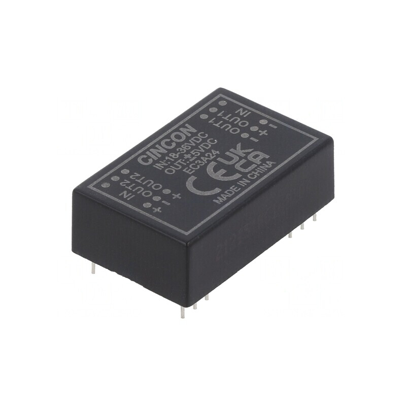 Convertor DC-DC 3W 18-36V la 5V/-5V DIP24 | Electronic-mag.ro | Componente Electronice