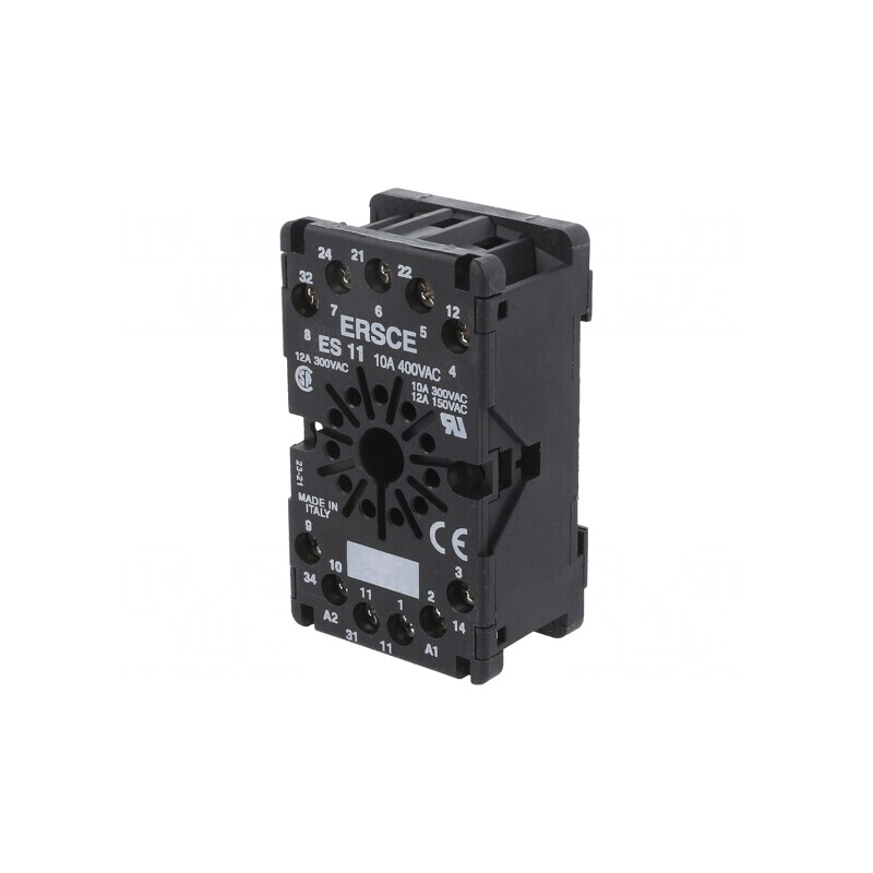Stativ Relee 11 PIN pentru Șină DIN | Electronic-mag.ro | Componente Electronice